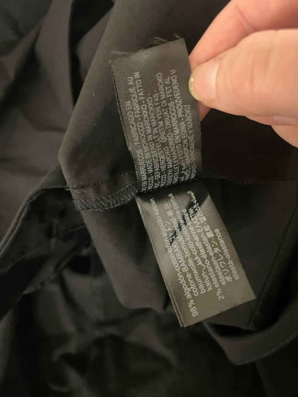 Zara ZW Womens Short Poplin Dress Large Black Short Sleeve Collared 9479/078 NWT - Picture 10 of 13